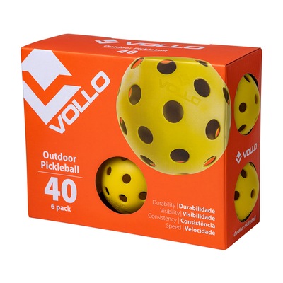 Kit 6 Bolas Pickleball 40 Furos Vollo - Foto 5