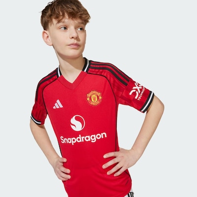 Camisa Manchester United I 25/26 Infantil Adidas - Foto 5