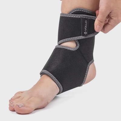 Tornozeleira Compressão Vollo Ajustável em Neoprene Tornozelo Esquerdo/Direito - Foto 4