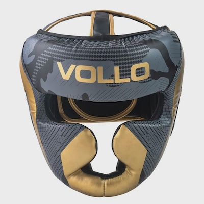 Protetor de Cabeça Vollo Capacete Fechado Boxe Muay Thai Unissex - Foto 1