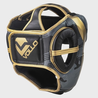 Protetor de Cabeça Vollo Capacete Fechado Boxe Muay Thai Unissex - Foto 4