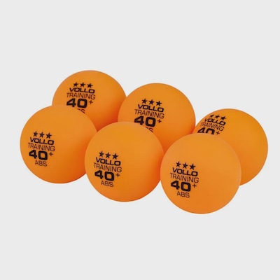Bola de Tênis de Mesa Vollo Ping-Pong Training 3 Estrelas ABS 6 Unidades - Foto 1