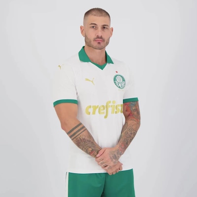 Camisa do Palmeiras II 24/25 Puma 9 Vitor Roque Masculina - Foto 3