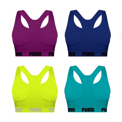 Top Puma Nadador sem Costura - 4 Unidades - Feminino - Foto 2