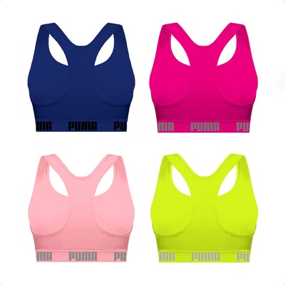 Top Puma Nadador sem Costura - 4 Unidades - Feminino - Foto 2
