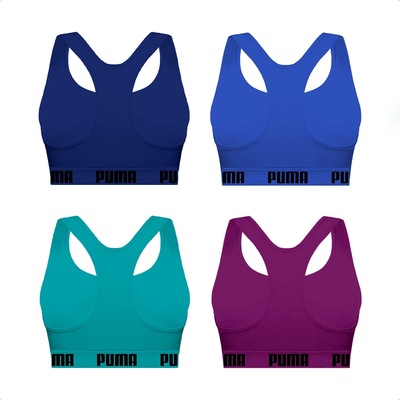 Top Puma Nadador sem Costura - 4 Unidades - Feminino - Foto 2