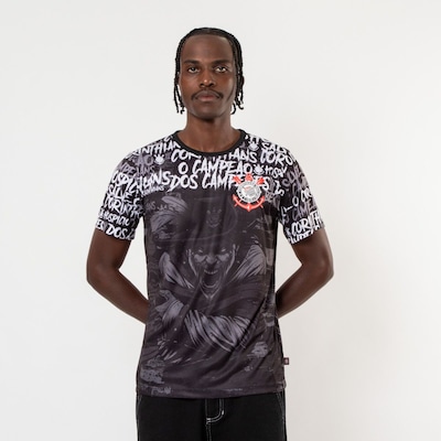 Camiseta do Corinthians Oficial Bem Vindo Ao Hospício Surf Center - Foto 3