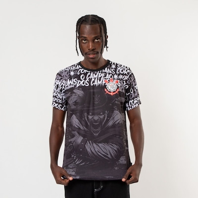Camiseta do Corinthians Oficial Bem Vindo Ao Hospício Surf Center - Foto 5