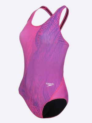 Maiô Feminino Speedo Alça Larga Net Estampado - Foto 4