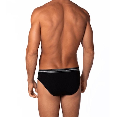 Kit Cueca Slip Lupo Com Elastano 2 Peças - Foto 3