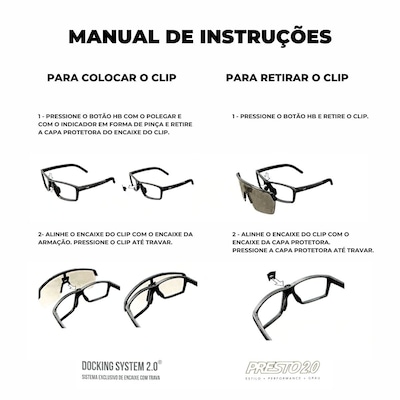 Óculos de Sol Unissex HB esportivo Presto 2.0 Gold espelhado 3 em 1 - Foto 6