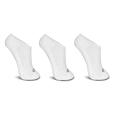 Meia Cano Invisível Masculina Olympikus Treino - 3 Pares - Foto 1