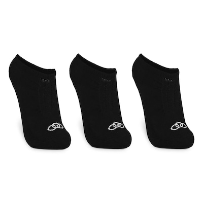 Meia Cano Invisível Masculina Olympikus Treino - 3 Pares - Foto 2