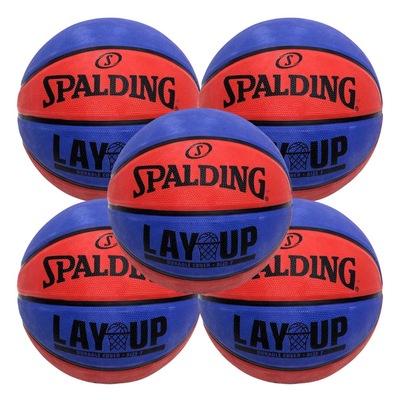 Kit 5 Bola de Basquete Spalding Lay-up - Tamanho 7 - Foto 1