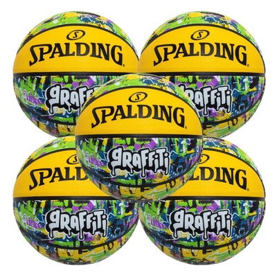 Kit 3 Bolas de Basquete Spalding Graffiti - Foto 2