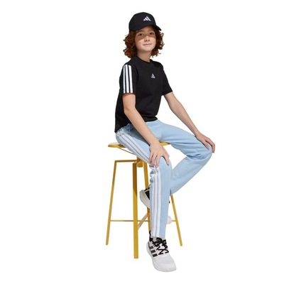 Camiseta adidas MC Essentials 3 Stripes Infantil - Foto 5
