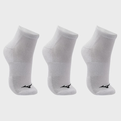 Meia Cano Curto Mizuno Prime Tam. 33 a 38 com 3 Pares Unissex - Foto 1