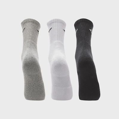 Meia Cano Médio Mizuno Prime Tam. 33 a 38 com 3 Pares Unissex - Foto 3