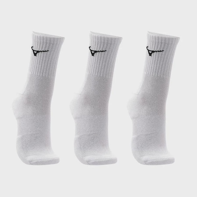 Meia Cano Médio Mizuno Prime Tam. 33 a 38 com 3 Pares Unissex - Foto 2