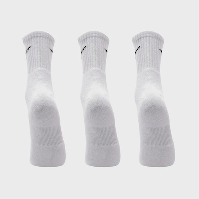 Meia Cano Médio Mizuno Prime Tam. 33 a 38 com 3 Pares Unissex - Foto 3