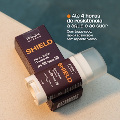 Protetor Corporal Pink Cheeks Shield FPS60 FPUVA50 45g - Foto 2