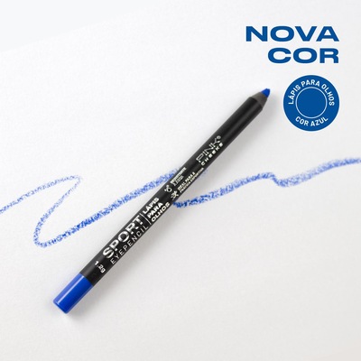 Lápis para Olhos Pink Cheeks Sport Eyepencil Azul 1,2g - Foto 1