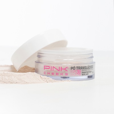 Pó Translúcido Pink Cheeks Sport Powder com Protetor Solar FPS30 FPUVA13 10g - Foto 2