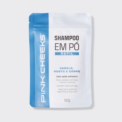 Shampoo Pink Cheeks em Pó 3 em 1 Refil 50g - Foto 1