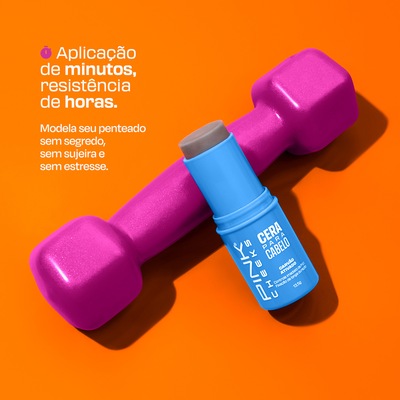 Cera para Cabelo Pink Cheeks by Manu Cit 13,5g - Foto 3