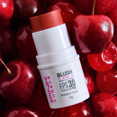 Blush All in One Pink Cheeks FPS30 FPUVA10 4,5g Red Cherry - Foto 3