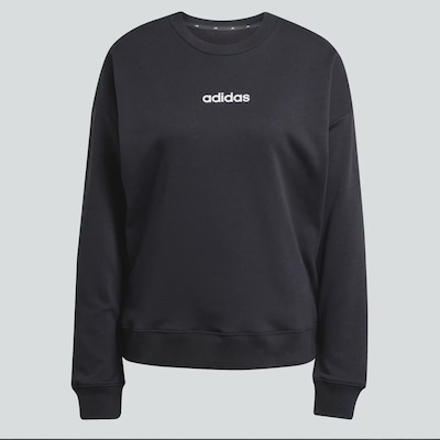 Blusão de Moletom Feminino adidas sem Capuz Logo Linear Feminino - Foto 5