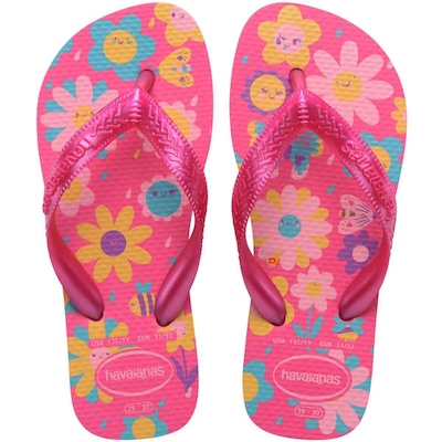 Chinelo Havaianas Flores Infantil - Foto 1