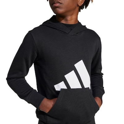 Blusão de Moletom Infantil adidas Big Logo com Capuz - Foto 4