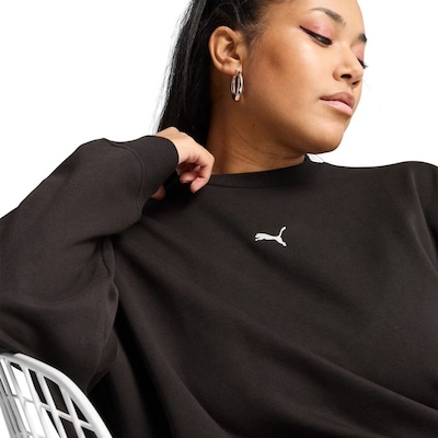 Blusão de Moletom Puma Ess Oversized Crew Feminino - Foto 5