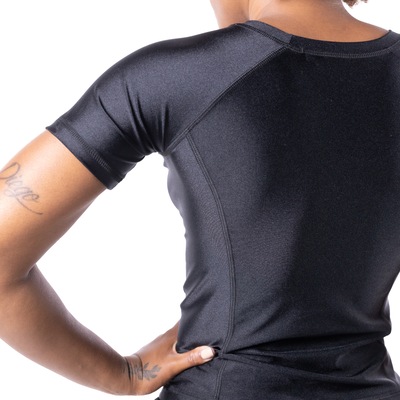 Rashguard Manga Curta Compressão Pretorian Feminino - Foto 2