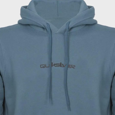 Blusão de Moletom Masculino Quiksilver com Capuz Big Fech Omni Logo Dna - Foto 3