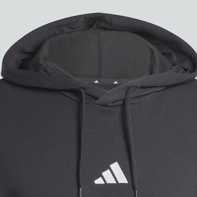 Blusão de Moletom Masculino adidas com Capuz Essentials 3 Stripes - Foto 4