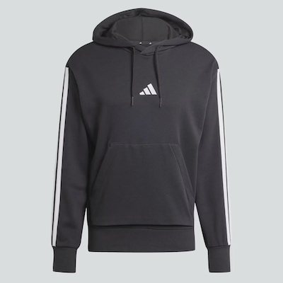 Blusão de Moletom Masculino adidas com Capuz Essentials 3 Stripes - Foto 5