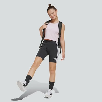 Bermuda adidas Essentials Biker 3S Infantil - Foto 4
