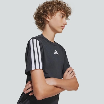 Camiseta adidas Train Essentials 3S Infantil - Foto 6