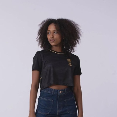 Camiseta Cropped do Flamengo Braziline Orla Feminino - Foto 3