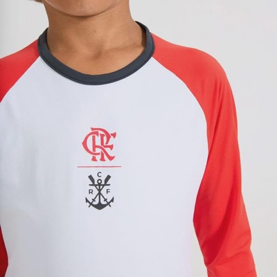 Camiseta Manga Longa Flamengo Plaga Infantil - Foto 3