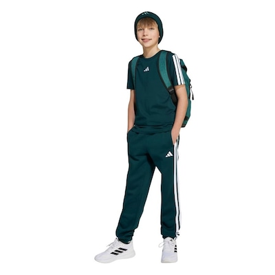 Camiseta Infantil adidas Essentials 3 Stripes - Foto 4