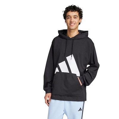 Blusão de Moletom com Capuz Masculino adidas Leve Big Logo - Foto 2