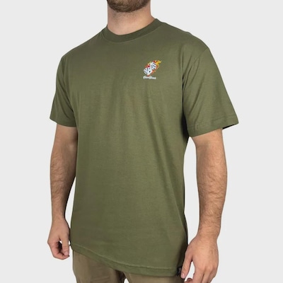 Camiseta Okenheads Basica Silk Dado Fire Masculina - Foto 4