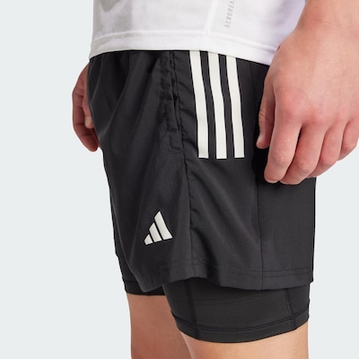 Short Masculino adidas 2 em 1 Own the Run CLIMACOOL 5-Pocket - Foto 5
