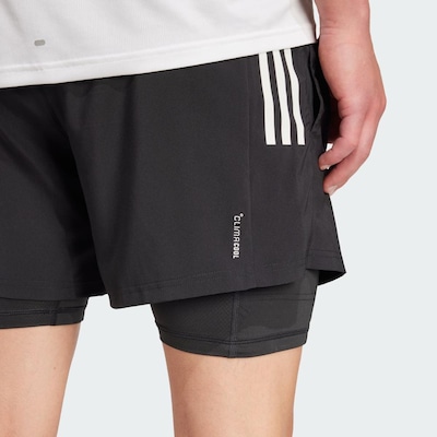Short Masculino adidas 2 em 1 Own the Run CLIMACOOL 5-Pocket - Foto 6