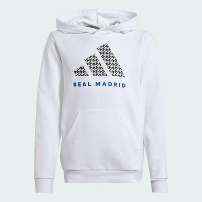 Blusão de Moletom com Capuz Infantil Adidas Real Madrid - Foto 2