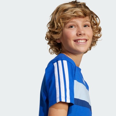 Camiseta Infantil Adidas Seasonal Essentials Tiberio Três Listras - Foto 4