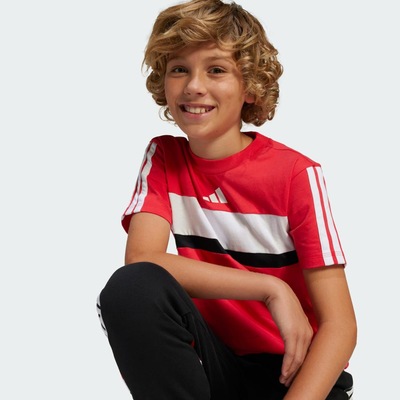 Camiseta Infantil Adidas Seasonal Essentials Tiberio Três Listras - Foto 4